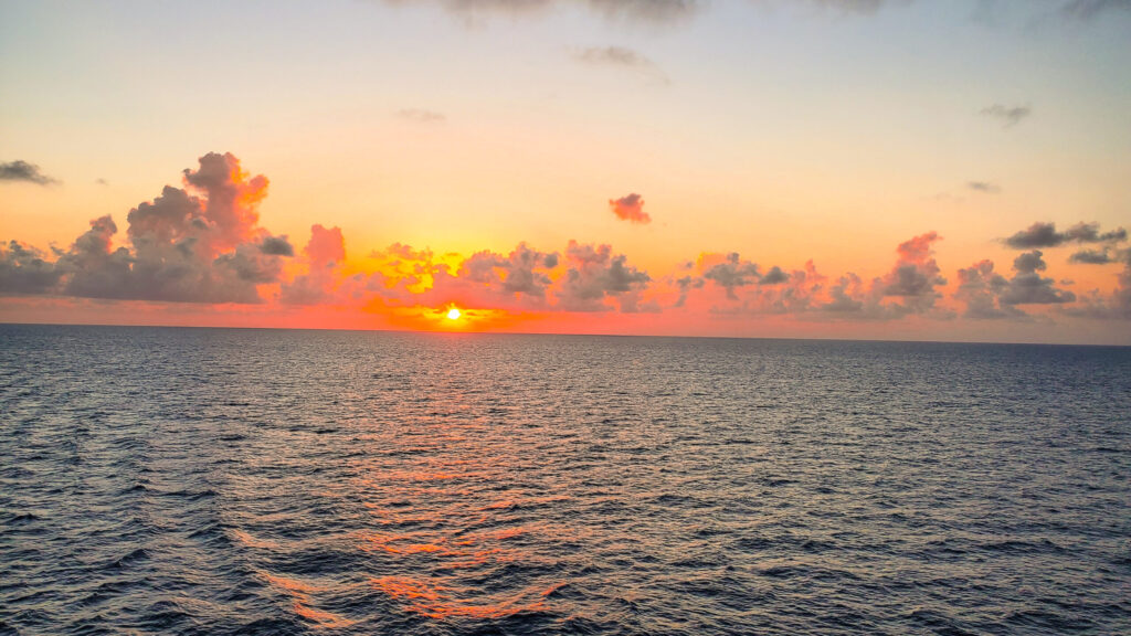 Sunsetting over the Ocean