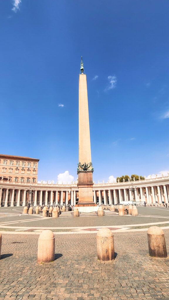 Vatican Obelisk located in St. Peter's Square in Vatican City.