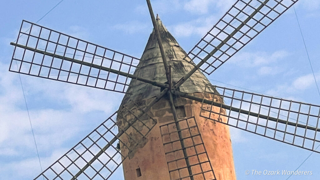 Windmill of Es Jonquet, a historic district in Palma de Mallorca